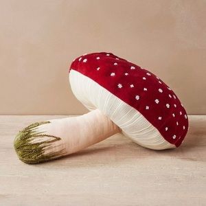 John Derian Mushroom Pillow NWT